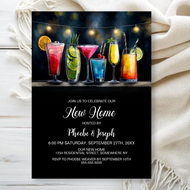 Invitación Fiesta de Cóctel para Calentar la Casa (Subido por el creador)