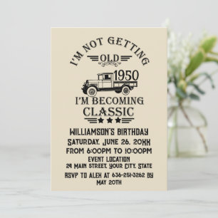 Invitación Fiesta de cóctel personalizada de cumpleaños 75 vi