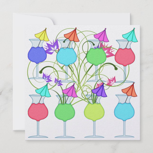 Invitación Fiesta de cóctel - SRF (Anverso)