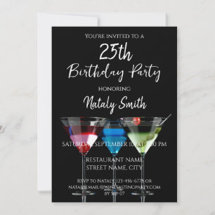 Invitación Fiesta de cócteles