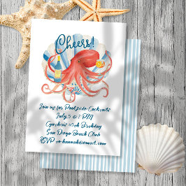 Invitación Fiesta de Cócteles Costeros Cheers