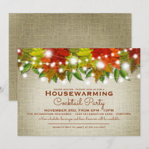 Invitación Fiesta de cócteles de Calentamiento de Casas de Ot