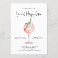 Fiesta de cócteles de distancia social Virtual Hap