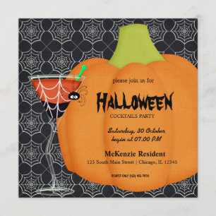 Invitación Fiesta de cócteles de Halloween