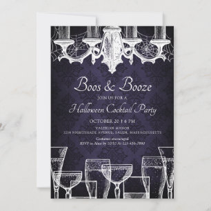 Invitación Fiesta de Cócteles de Halloween