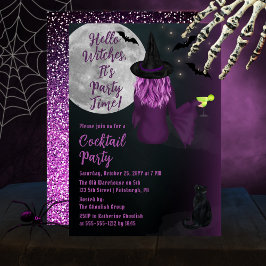 Invitación Fiesta de cócteles de Halloween de Hello Witts