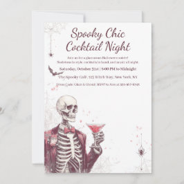 Invitación Fiesta de cócteles de Halloween | Noche de Moda es