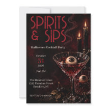 Fiesta de Cócteles de Halloween para Adultos Espír