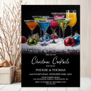 Invitación Fiesta de Cócteles de Navidad