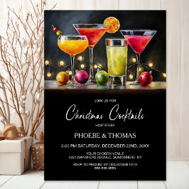 Invitación Fiesta de Cócteles de Navidad