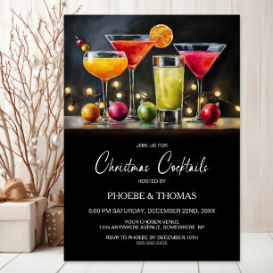 Invitación Fiesta de Cócteles de Navidad