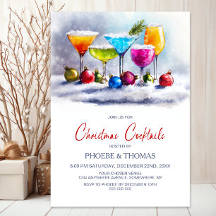 Invitación Fiesta de Cócteles de Navidad