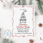 Invitación Fiesta de cócteles de Navidades caprichosos de man<br><div class="desc">No dudes en contactarme si necesitas ayuda o un nuevo artículo. Respondo pronto.</div>