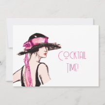 Fiesta de cócteles del Chica de Flapper