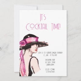 Invitación Fiesta de cócteles del Chica de Flapper