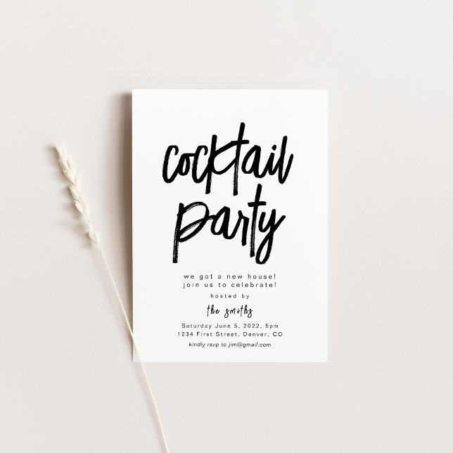 Invitación Fiesta de cócteles Fiesta de calentamiento de la c (Subido por el creador)