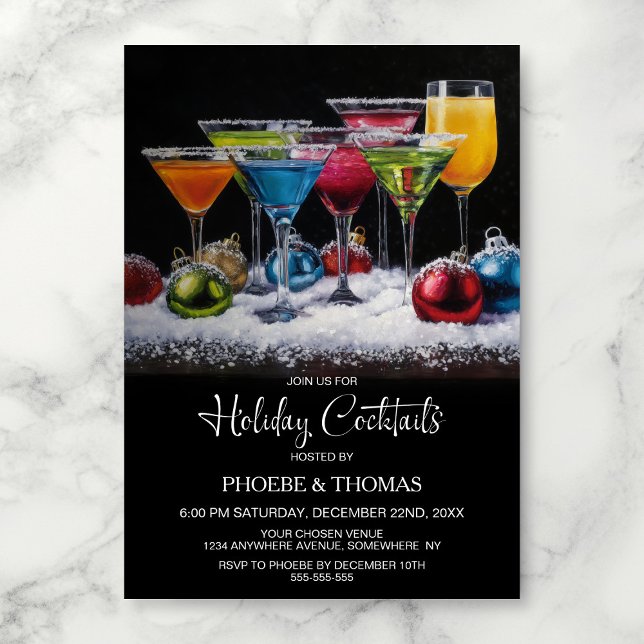 Invitación Fiesta de Cócteles Navideños (Subido por el creador)