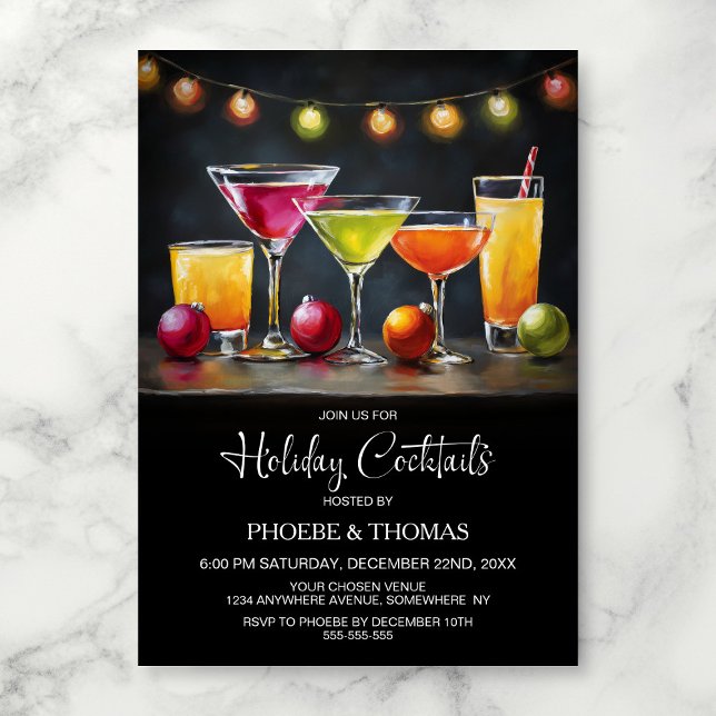 Invitación Fiesta de Cócteles Navideños (Subido por el creador)