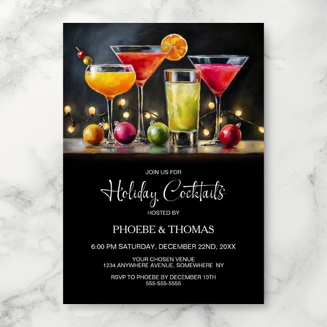 Invitación Fiesta de Cócteles Navideños (Subido por el creador)