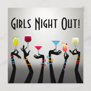 Invitación Fiesta de Cócteles Noche de Chicas
