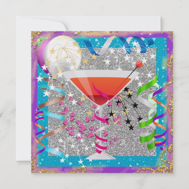 Invitación Fiesta de cócteles - SRF (Anverso)