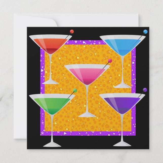 Invitación Fiesta de cócteles - SRF (Anverso)