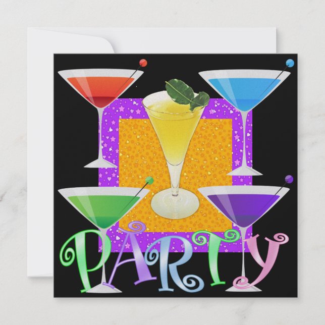 Invitación Fiesta de cócteles - SRF (Anverso)