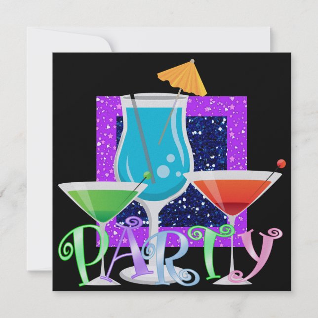 Invitación Fiesta de cócteles - SRF (Anverso)