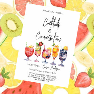 Invitación Fiesta de cócteles y conversaciones