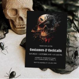 Invitación Fiesta de cócteles y disfraces de Halloween
