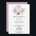 Invitación Fiesta de color de agua rosa Orquídea 80 cumpleaño<br><div class="desc">Pink Orchid Watercolor Floral 80th Birthday Party Invitación. El diseño tiene una hermosa orquídea de acuarela digital rosa. Elegante fiesta de cumpleaños floral para una mujer que está celebrando su cumpleaños número 80.</div>