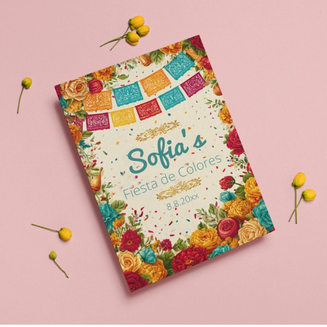 Invitación Fiesta de Colores Quinceanera, personalizado (Subido por el creador)