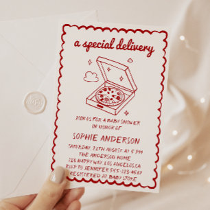 Invitación Fiesta de comida divertida: una entrega especial d