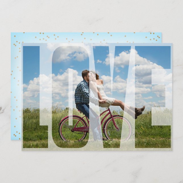 Invitación Fiesta de compromiso (Anverso / Reverso)