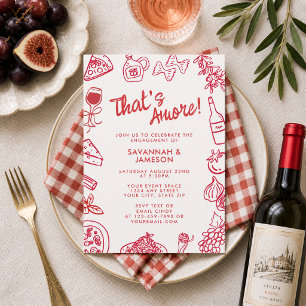 Invitación Fiesta de Compromiso Caprichosa a Mano 'Eso es Amo