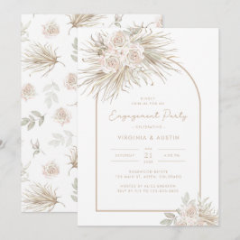 Invitación Fiesta de Compromiso con Acuarela