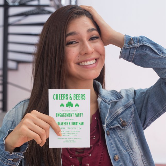 Invitación Fiesta de compromiso de animaciones y cervezas (Subido por el creador)