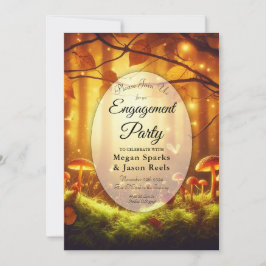 Invitación Fiesta de Compromiso de Cuento de Hadas del Bosque