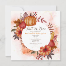 Fiesta de Compromiso de Otoño de Calabaza Enamorad