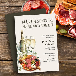 Invitación Fiesta de compromiso de parejas de embutidos de qu