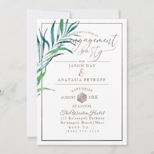 Invitación Fiesta de compromiso de PixDezines Palmas + Panal
