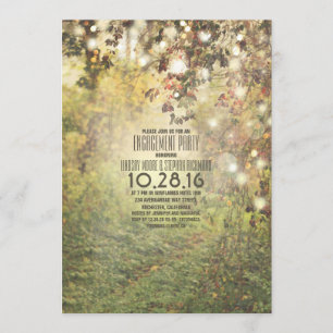 Invitación Fiesta de compromiso de ruta de acceso a árboles d