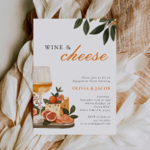 Fiesta de compromiso de vino y queso