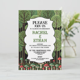 Invitación Fiesta de Compromiso del Bosque Encantado