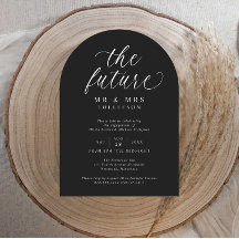 Fiesta de compromiso elegante en blanco y negro