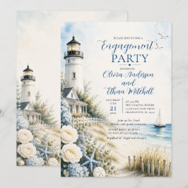 Invitación Fiesta de compromiso en el faro costero