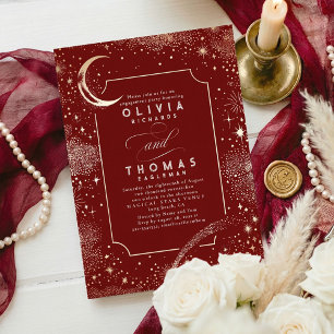 Invitación Fiesta de compromiso místico de la Luna de la Noch