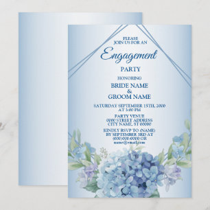 Invitación Fiesta de Compromiso Vintage Polvoriento Herbal Fl