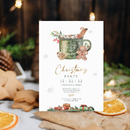 Invitación Fiesta de Cookie and Cocoa Holiday Navidades
