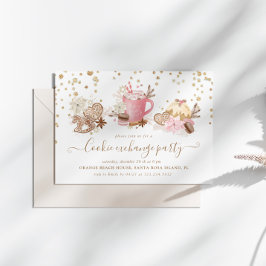 Invitación Fiesta de Cookie Exchange, Purpurina de navidades